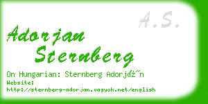 adorjan sternberg business card